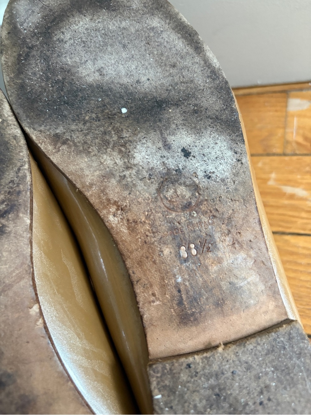 Chanel ballerinas ballet flats gold beige EU38.5 - Picture 12 of 14